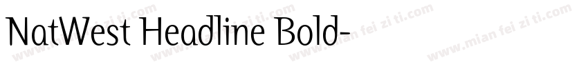 NatWest Headline Bold字体转换